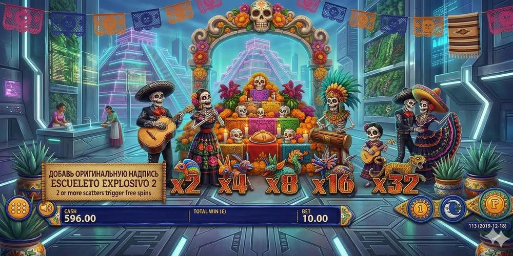 Esqueleto Explosivo 2 è una video slot con più linee di pagamento